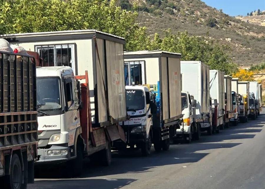 قافلة جديدة من البيوت والغرف الجاهزة إلى 10قرى