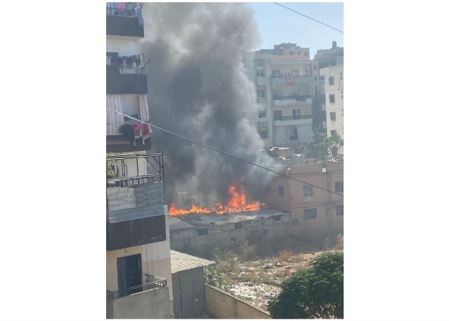 إخماد حريق في محل خرضوات بجبل البداوي وتسجيل حالات حروق وجروح طفيفة