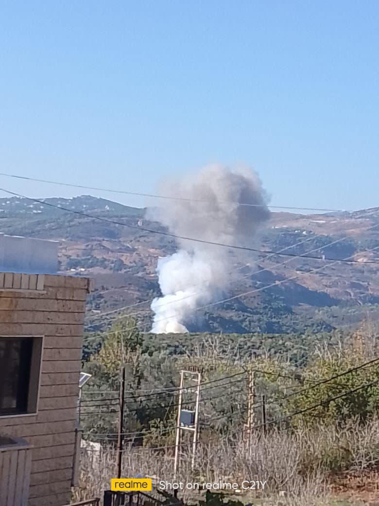 غارات عنيفة تتردد أصداؤها في النبطية مستهدفة مناطق في اقليم التفاح