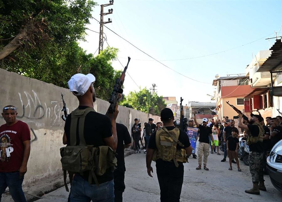 إطلاق رصاص داخل مخيم عين الحلوة بعد الغارة الاسرائيلية