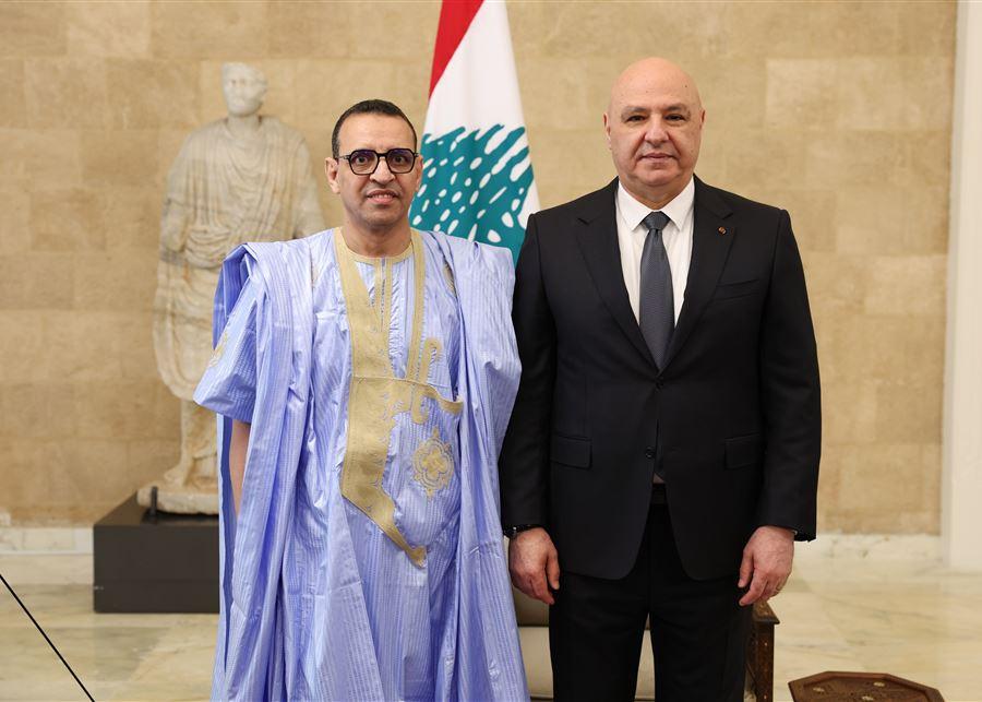 رئيس الجمهورية يتسلم اوراق اعتماد ستة سفراء جدد معتمدين في لبنان