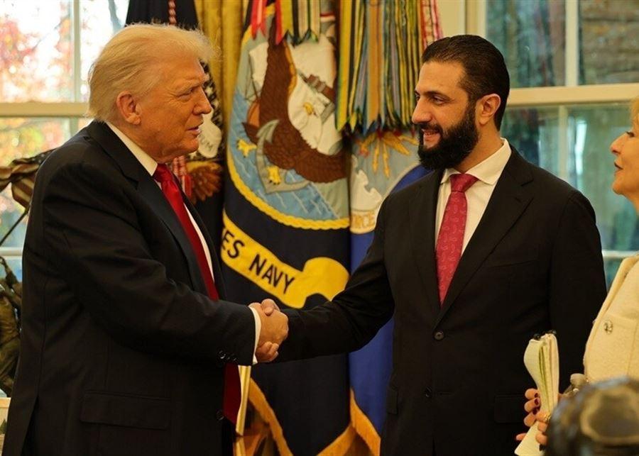 ترامب على وفاق مع الشرع: لدي ثقة في أنه سيتمكن من أداء مهام منصبه