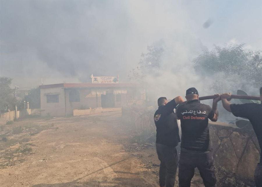 إسرائيل تستهدف عناصر الدفاع المدني أثناء مكافحة الحرائق