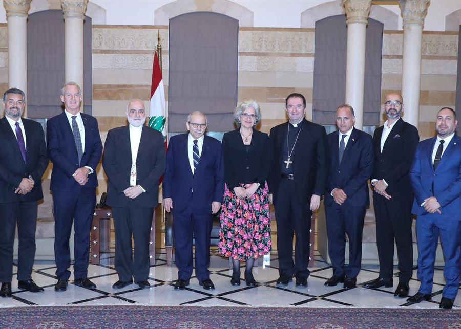 سلام يلتقي وفدًا من الجالية اللبنانية في أستراليا حضر إلى لبنان للمشاركة في زيارة البابا