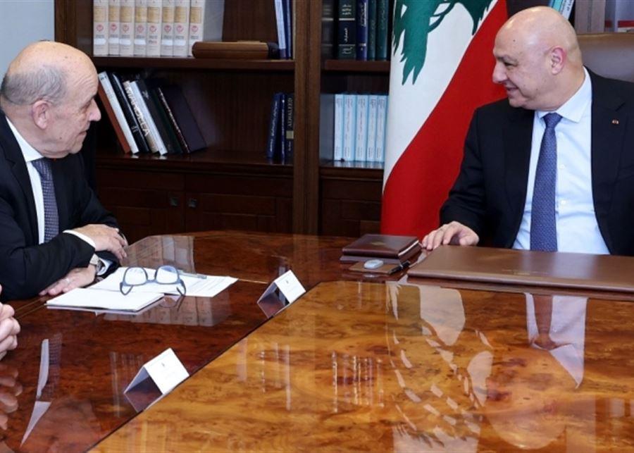 لقاء بين رئيس الجمهورية ولودريان .. وهذا محوره