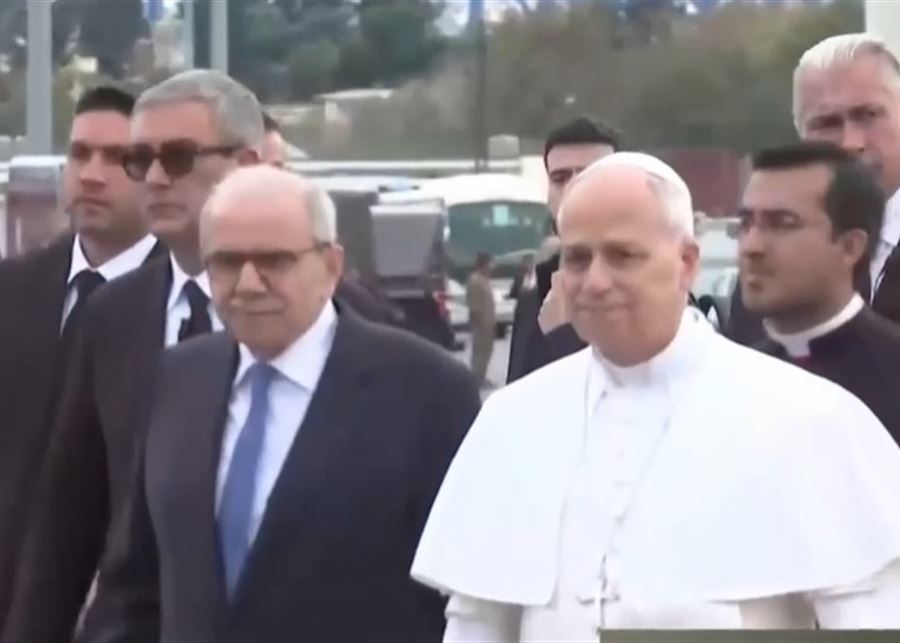 وصول موكب البابا لاوون إلى مرفأ بيروت لتلاوة صلاة صامتة