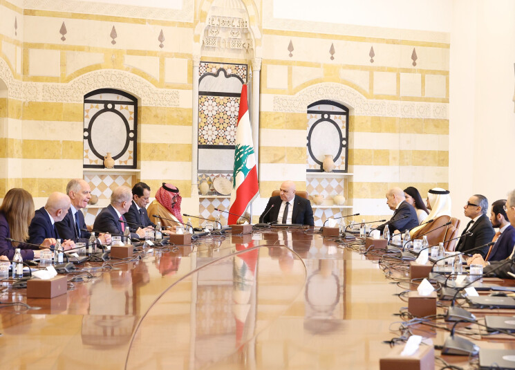 عون يبحث مع بن فرحان ولودريان وسفراء التحضيرات لمؤتمر دعم الجيش