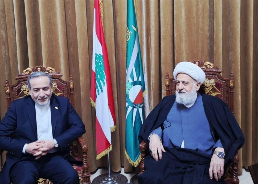 عراقجي بعد لقائه الخطيب: الهدف من زيارة لبنان تنقية العلاقات الثنائية في جميع المجالات