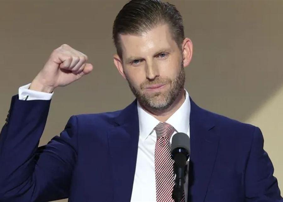 نجل ترامب: طهران هي التهديد الوحيد لكل شيء