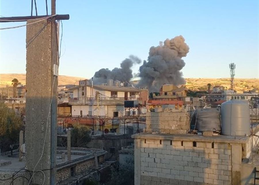 بالفيديو.. الجيش الاسرائيلي يستهدف مبنيين في بلدة سحمر