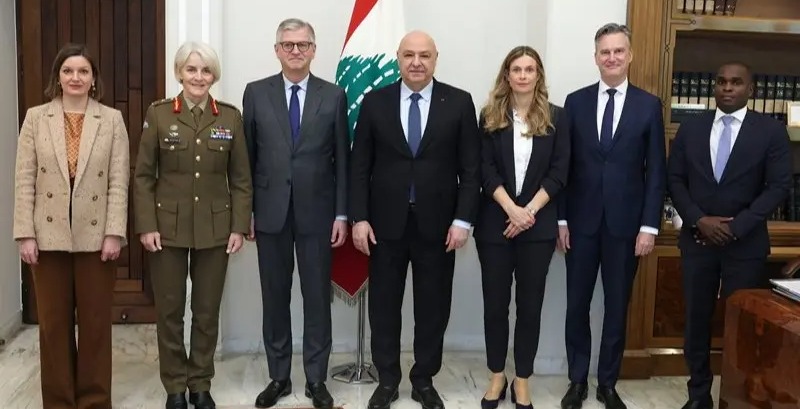 عون يستقبل لاكروا: لبنان يرحب بأي دولة ترغب في الإبقاء على قوّتها في الجنوب بعد انسحاب 