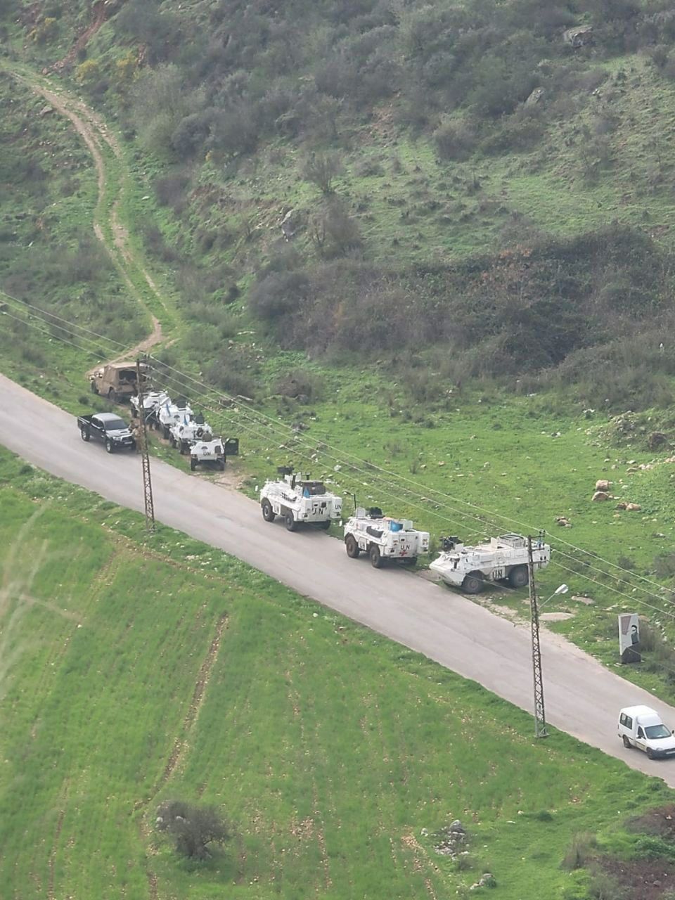 قوات دولية ومشاركة من الجيش اللبناني في دورية في وادي الحجير غرب حولا صباحا