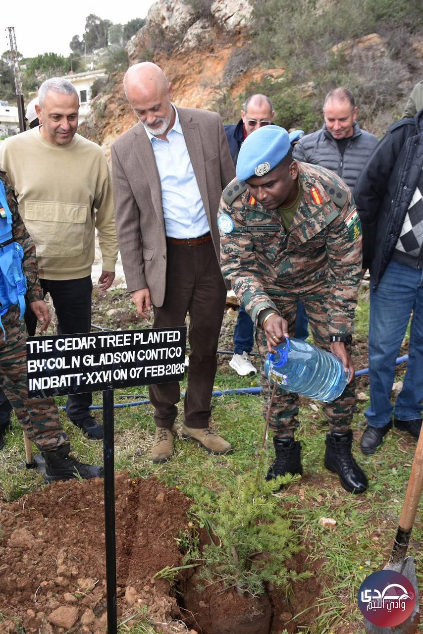 الكتيبة الهندية تزرع الأشجار في راشيا الفخار