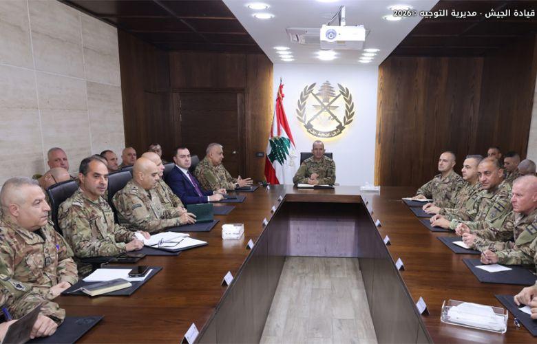 قائد الجيش العماد رودولف هيكل يعقد اجتماعًا استثنائيًا لمتابعة التطورات الأمنية والاعتداءات الإسرائيلية