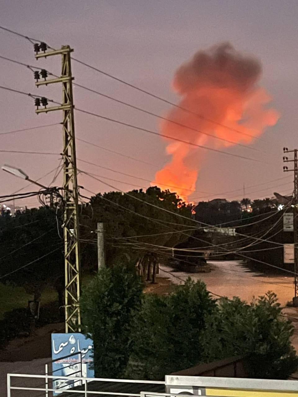 غارة بين بلدتي البابلية و السكسكية