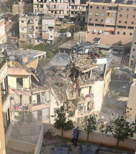 دمار واسع جراء الغارة على الفوار في صيدا