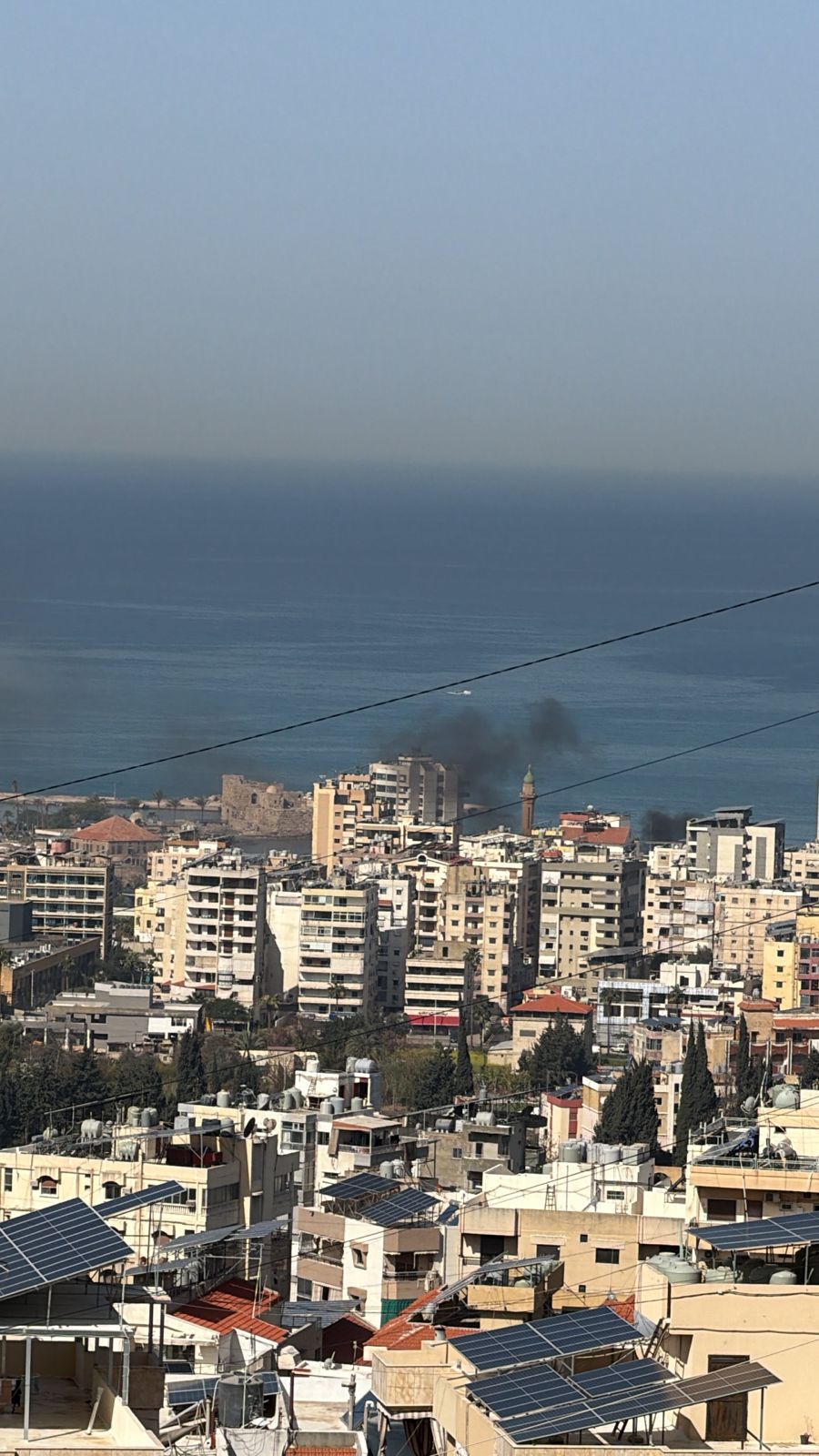 غارات على مدينة صيدا