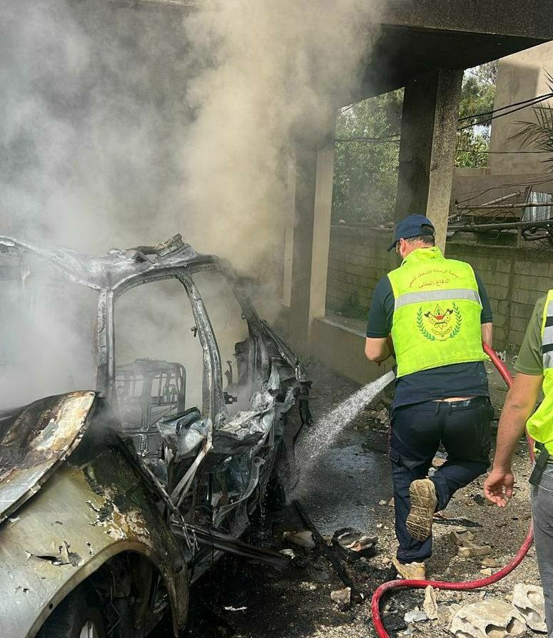 ارتفاع عدد الضحايا في منطقة صور إلى ثمانية مع سقوط ضحيتين بغارة على دراجتهما النارية على طريق قدموس قرب البرغلية