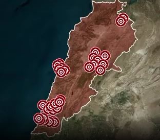 ملخص سلسلة الغارات التي شنها الجيش الإسـرائيلي على مناطق مختلفة في لبنان: