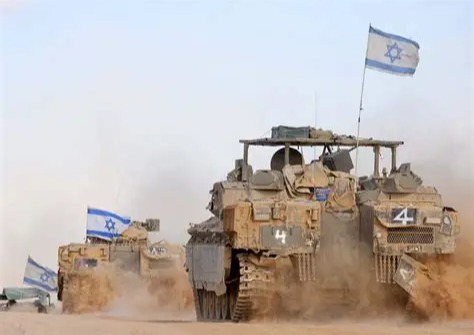 دبابات الجيش الاسرائيلي تصدم اليتين لليونيفيل