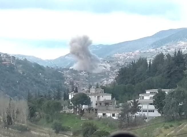 غارة إسرائيلية على بلدة مشغرة في قضاء البقاع الغربي