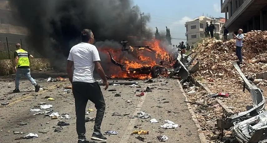 استهداف سيارة في السعديات