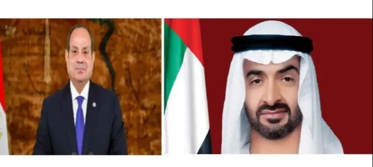 السيسي اتصل برئيس الامارات ودان 