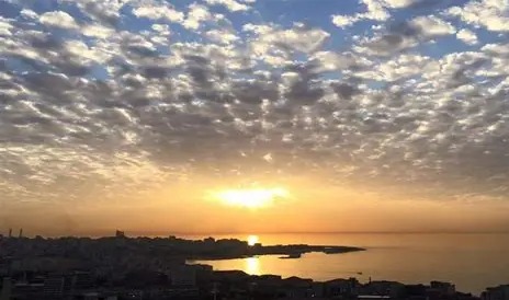 الطقس غدا غائم جزئيا وارتفاع محدود في الحرارة مع نشاط في الرياح ليلا