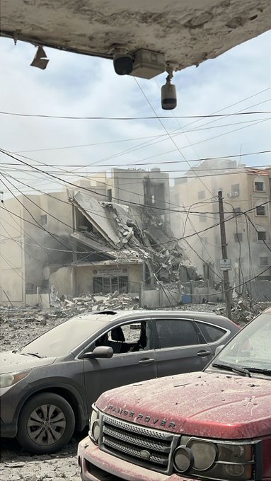 غارة إسرائيلة بالقرب من 