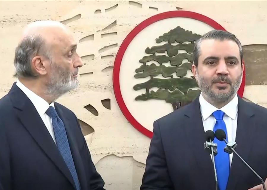 جعجع بعد لقائه الشيباني: الاحترام المتبادل أساس العلاقة بين لبنان وسوريا