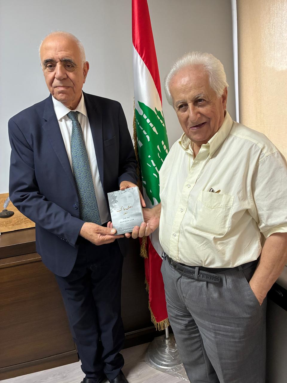 القصيفي يستقبل الشاعر أسعد جوان المرشح لجائزة نوبل للآداب 2027
