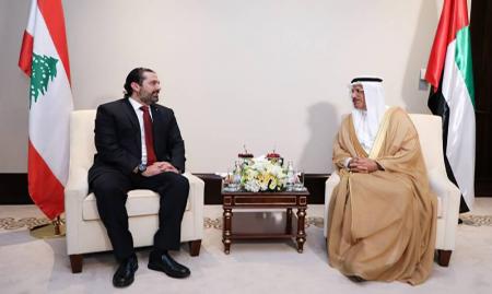 بالصور.. الحريري يلتقي وزير الاقتصاد الإماراتي في ابو ظبي