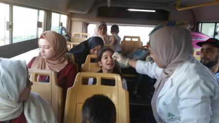 دفعة من النازحين تغادر الى سوريا