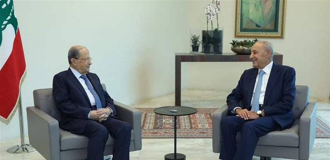 بري من بعبدا: لجنة الطوارئ إذا تأخرت الحلول في الموازنة