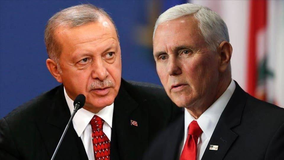 أردوغان يلتقي بنس وبومبيو لبحث الملف السوري