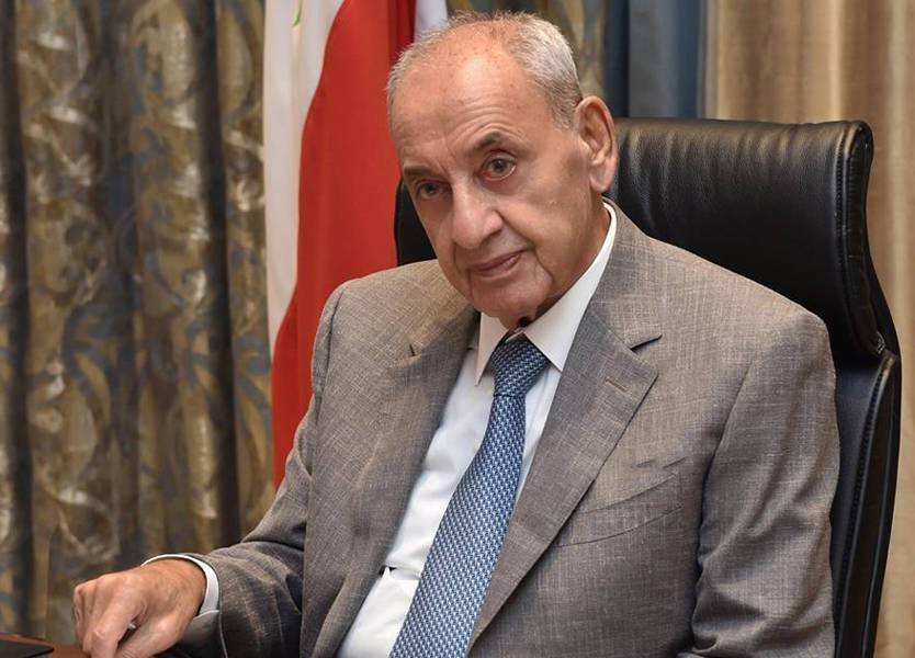 تظاهرة تأييد لبري في عين التينة