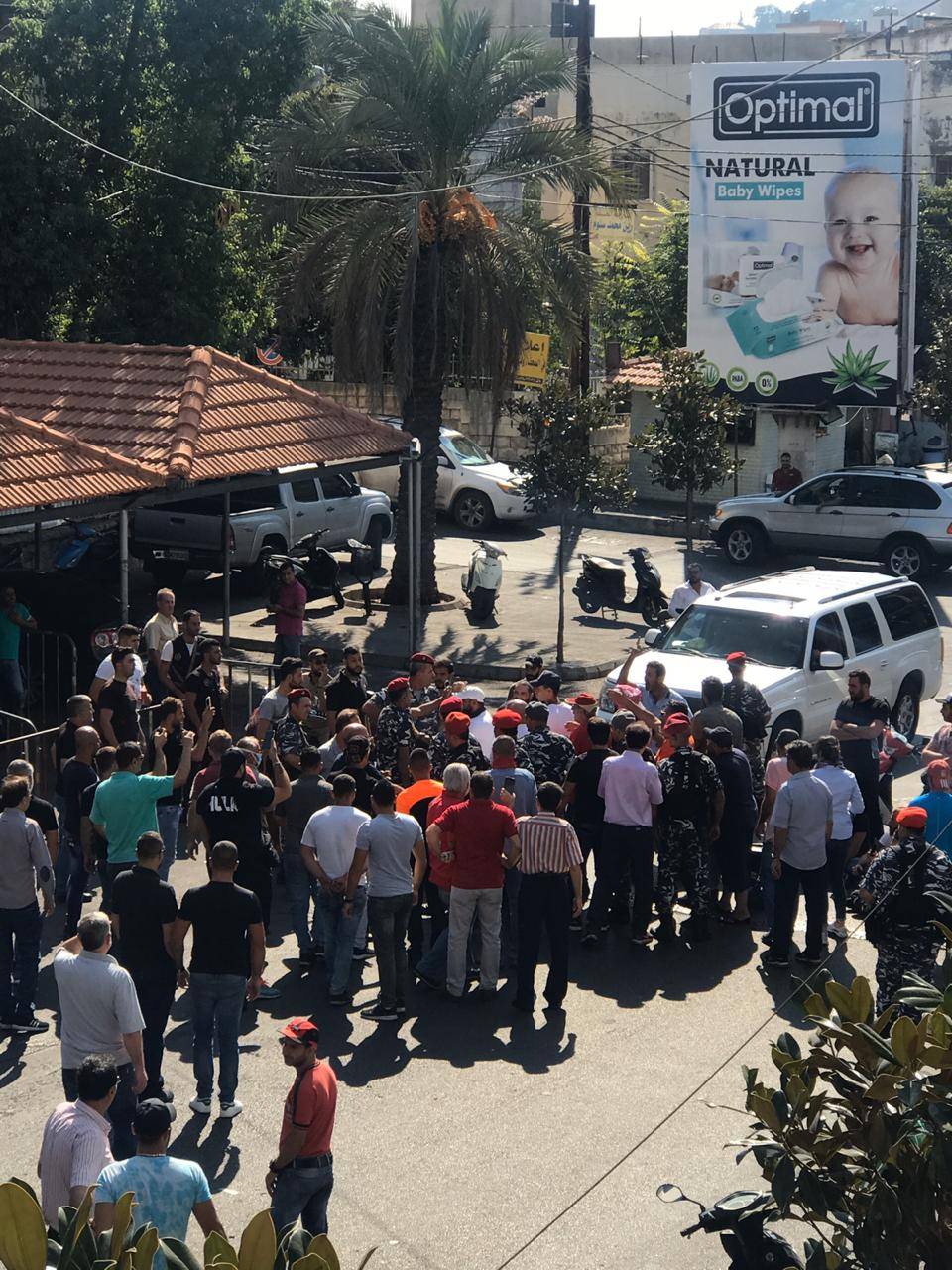 اشكال في النبطية بين تجار ومحتجين