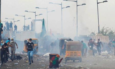 قتيلان و112 جريحًا في احتجاجات بغداد اليوم