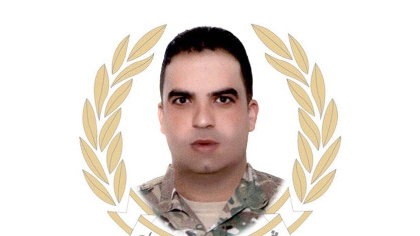 قيادة الجيش تنعي الرقيب دياب حلوم بعد استشهاده في بعلبك