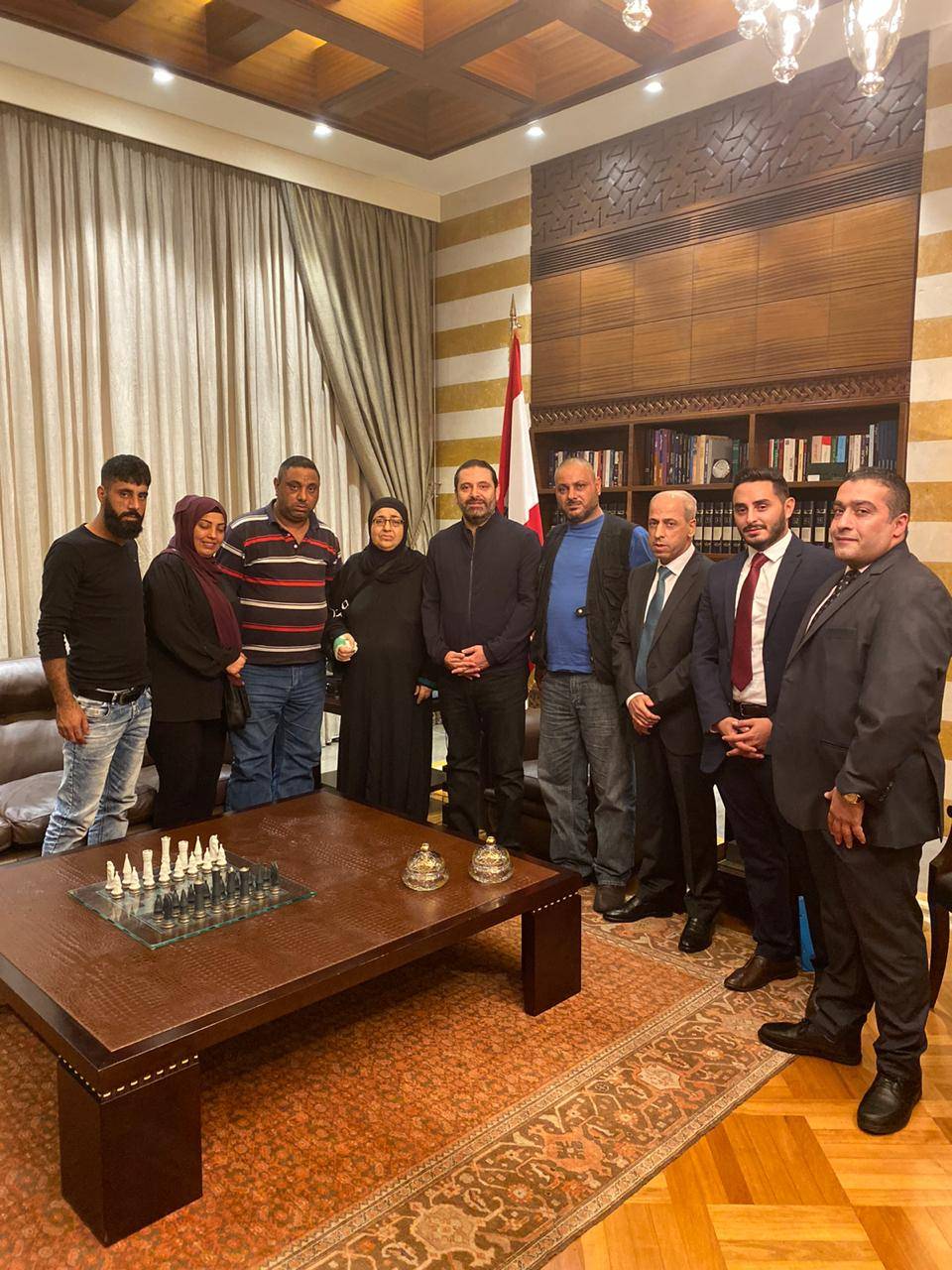 زيارة شكر من عائلة محرز للحريري