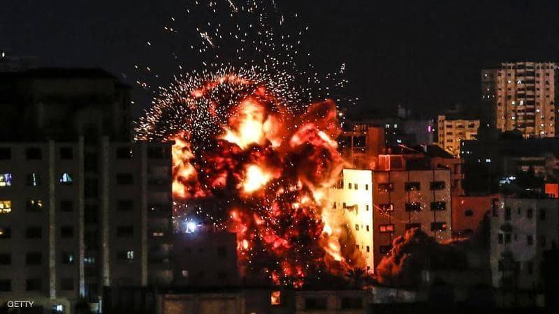 قصف إسرائيلي لمواقع في غزة