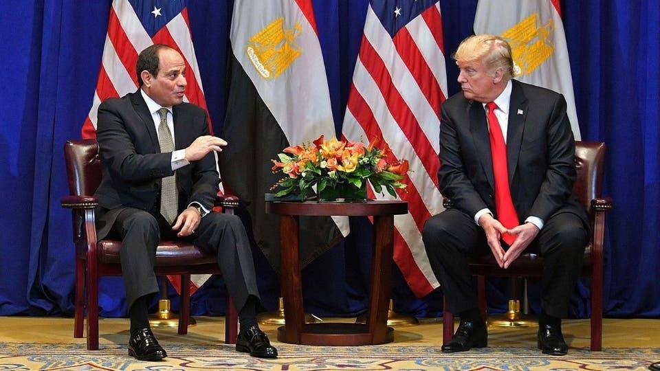 السيسي لترامب: وضع حد للتدخلات الخارجية في ليبيا