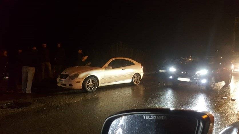 تسرب المازوت يتسبب بحادث سير في جعيتا