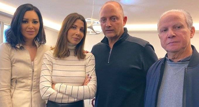 الصورة الأولى لنانسي عجرم وزوجها بعد الإفراج عنه