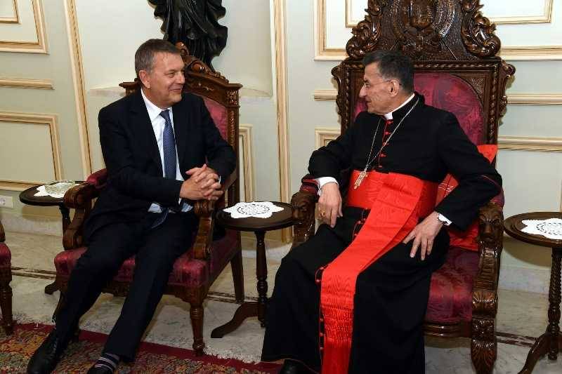لازاريني من بكركي: بحثنا سبل مواجهة حال الطوارئ